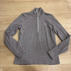 Icebreaker Women’s Purple Lavender Merino Wool Quarter Zip Sweater Size M